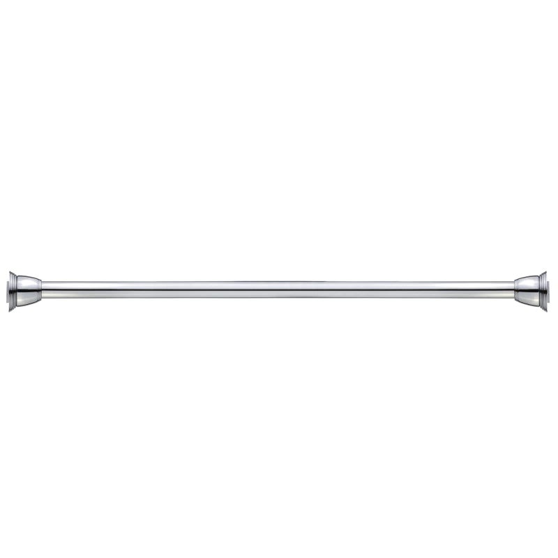 Splash Home Eire Shower Curtain Rod, 42 to 72 Inches Steel Adjustable Tension Curtain Rod - Non-Slip, No Drilling Shower Rods for Bathroom, Chrome - Image 5
